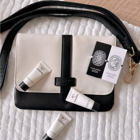 Diptyque Bag with Strap, Perfume + Chanel Samples - Picture 1 of 12